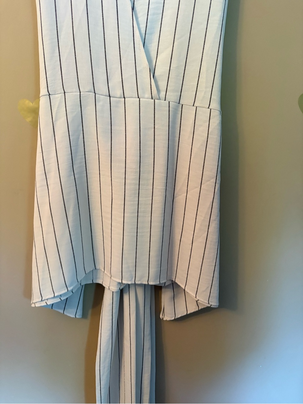 Zara Striped Sash Tie-Front Top NWOT - Picture 12 of 13